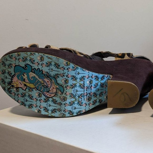 Platform Pony Hair Sandals - Picture 3 of 5